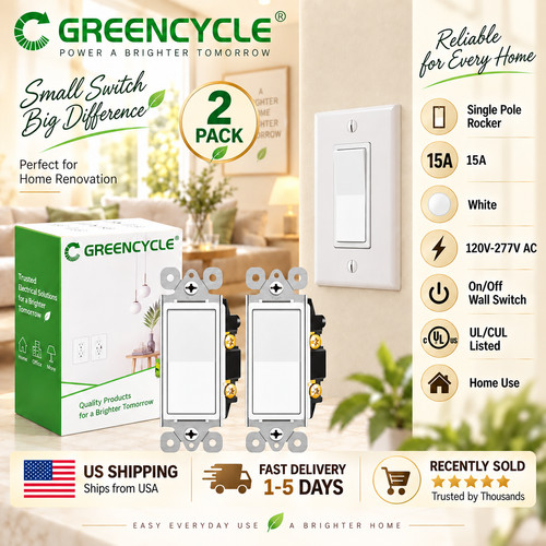 15amp white single pole - white,