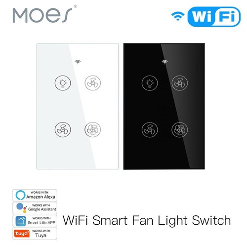 Moes smart ceiling fan light - moes,