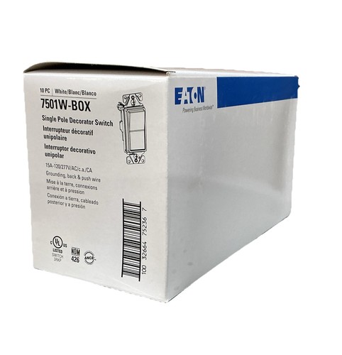Eaton 7501w single pole - single,