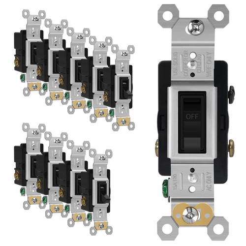 Black toggle light - toggle, switch